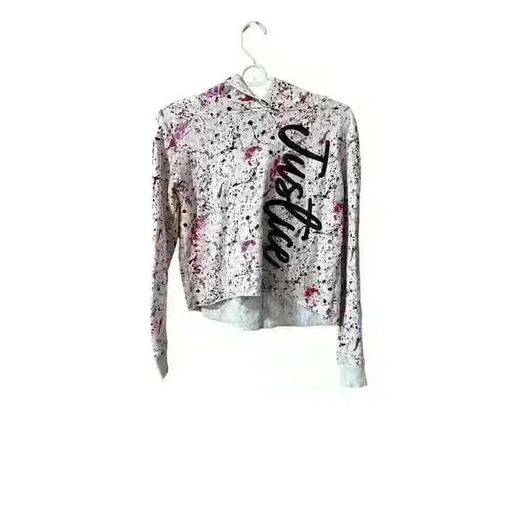 Justice Splatter Paint Pullover Sweatshirt - Picture 1 of 4